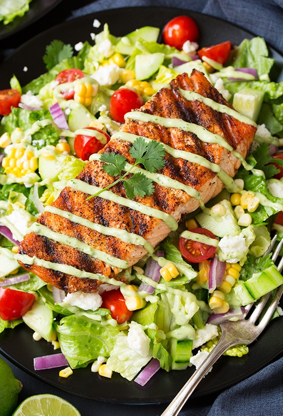 Avocado Greek Yogurt Ranch: Secret to This Zesty Salmon Salad